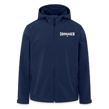 Dormagen Original - Recycelte Männer Softshell-Jacke von Stanley/Stella - Navy - Vorne - AI Model Male 185 light (185cm)