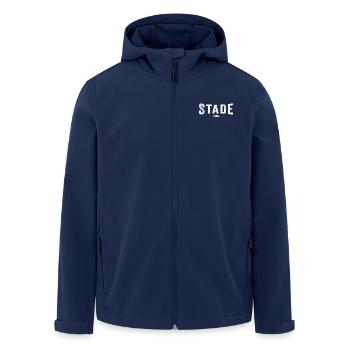 Stade Original - Recycelte Männer Softshell-Jacke von Stanley/Stella - Navy - Vorne - AI Model Male 185 light (185cm)