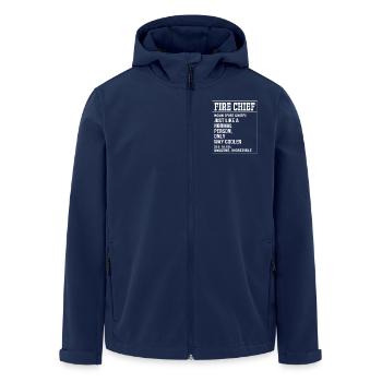 Firefighter Child - Men’s Recycled Softshell Jacket by Stanley/Stella - navy - Front - AI Model Male 185 light (185cm)