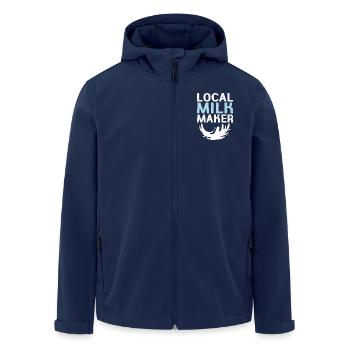 Maman croquante - Veste softshell homme en polyester recyclé Stanley/Stella - marine - Devant - AI Model Male 185 light (185cm)