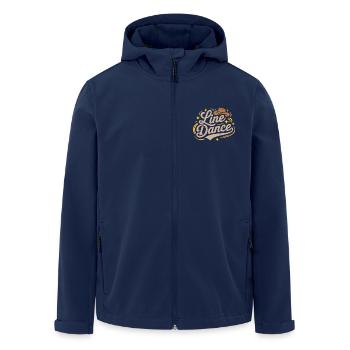 Line Dance mein Hobby - meine Passion - mein Ding - Recycelte Männer Softshell-Jacke von Stanley/Stella - Navy - Vorne - AI Model Male 185 light (185cm)