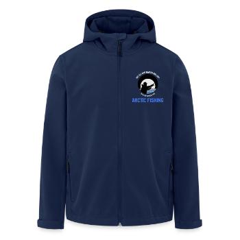 Not All Who Wander Are Lost... - Men’s Recycled Softshell Jacket by Stanley/Stella - navy - Front - AI Model Male 185 light (185cm)