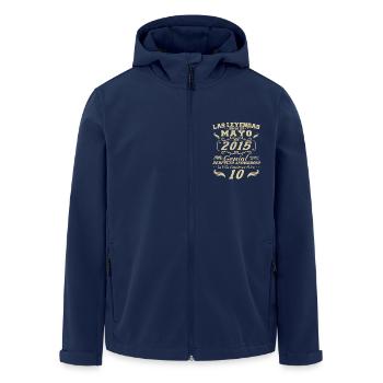 Mai 2015 Vintage Geburtstagsgeschenk - Recycelte Männer Softshell-Jacke von Stanley/Stella - Navy - Vorne - AI Model Male 185 light (185cm)