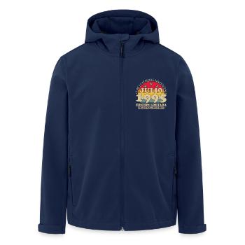 Juli 1995 Vinatge Geburtstagsgeschenk - Recycelte Männer Softshell-Jacke von Stanley/Stella - Navy - Vorne - AI Model Male 185 light (185cm)