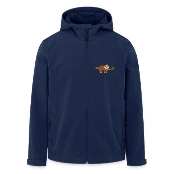 Sloth funny - Men’s Recycled Softshell Jacket by Stanley/Stella - navy - Front - AI Model Male 185 light (185cm)