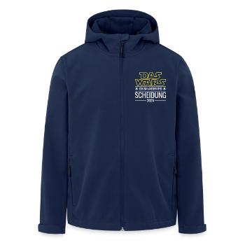 Scheidung 2026 - Das wars - Ich bin wieder frei - Recycelte Männer Softshell-Jacke von Stanley/Stella - Navy - Vorne - AI Model Male 185 light (185cm)