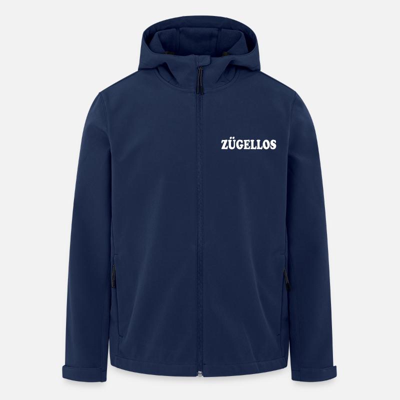 zügellos - Recycelte Männer Softshell-Jacke von Stanley/Stella - Navy
