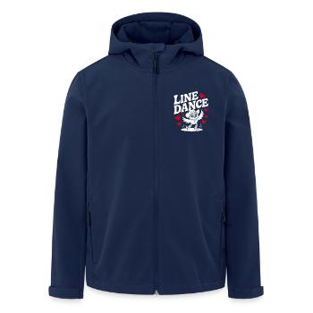 Line Dance Eule lustige Eule mit Stetson und Boots - Recycelte Männer Softshell-Jacke von Stanley/Stella - Navy - Vorne - AI Model Male 185 light (185cm)