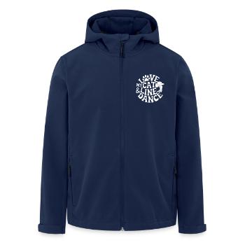 Ich liebe meine Katze und Line Dance - Recycelte Männer Softshell-Jacke von Stanley/Stella - Navy - Vorne - AI Model Male 185 light (185cm)