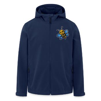 Cosmic Bee - Men’s Recycled Softshell Jacket by Stanley/Stella - navy - Front - AI Model Male 185 light (185cm)