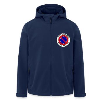 Anti eu - love europe hate the eu - Men’s Recycled Softshell Jacket by Stanley/Stella - navy - Front - AI Model Male 185 light (185cm)