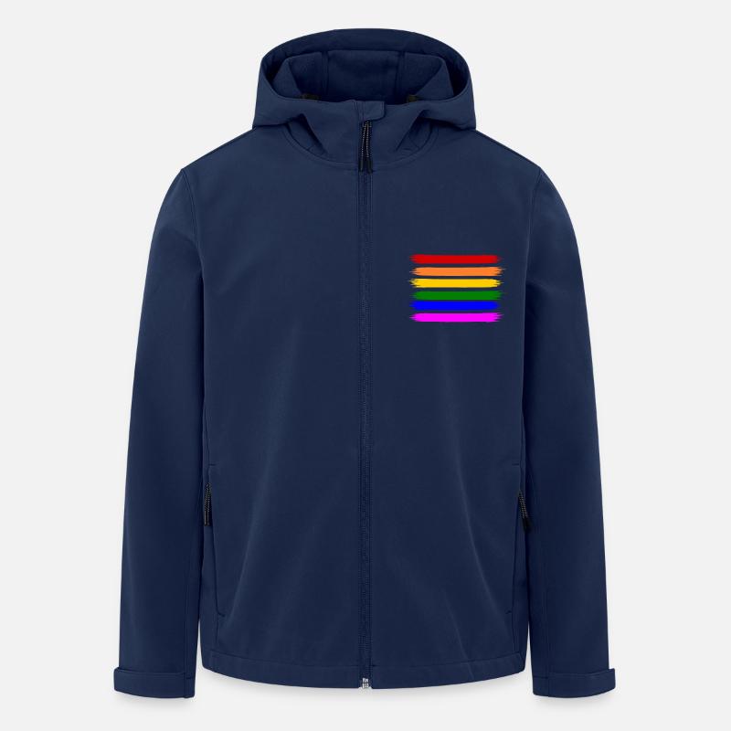 Regenbogen Regenbogenfahne - Recycelte Männer Softshell-Jacke von Stanley/Stella - Navy