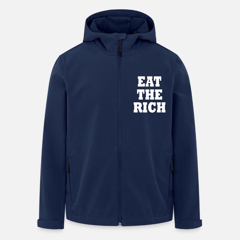 Eat the rich - Recycelte Männer Softshell-Jacke von Stanley/Stella - Navy