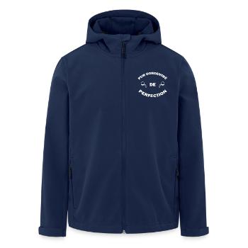 Humour - Pur concentré de perfection - Veste softshell homme en polyester recyclé Stanley/Stella - marine - Devant - AI Model Male 185 light (185cm)