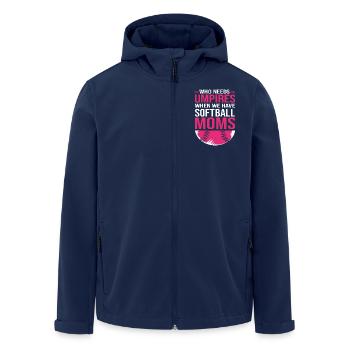 Maman de softball - Veste softshell homme en polyester recyclé Stanley/Stella - marine - Devant - AI Model Male 185 light (185cm)