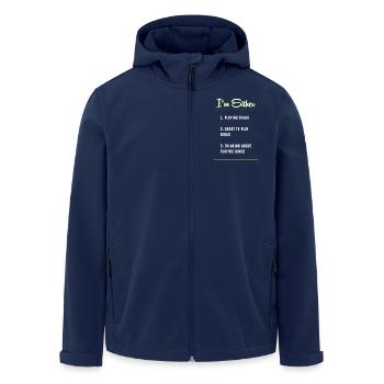 Bingo - Recycelte Männer Softshell-Jacke von Stanley/Stella - Navy - Vorne - AI Model Male 185 light (185cm)