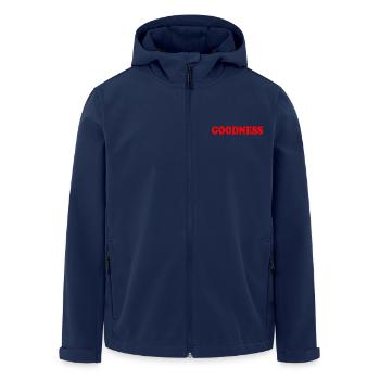 goodness - Men’s Recycled Softshell Jacket by Stanley/Stella - navy - Front - AI Model Male 185 light (185cm)
