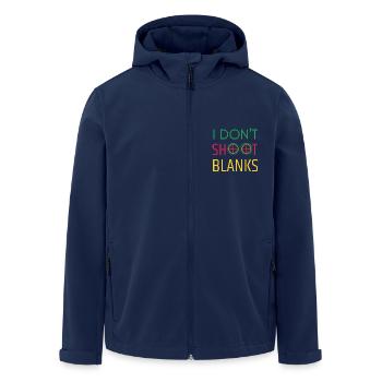 I Don't Shoot Blanks Baby Shower Dad Est 2024 - Men’s Recycled Softshell Jacket by Stanley/Stella - navy - Front - AI Model Male 185 light (185cm)