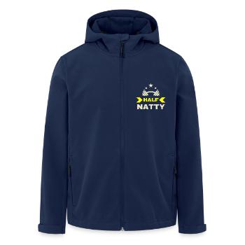 Half Natty Half Natural Funny Fitness Bodybuilding - Men’s Recycled Softshell Jacket by Stanley/Stella - navy - Front - AI Model Male 185 light (185cm)