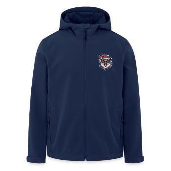 Eule Weihnachten Lustig - Recycelte Männer Softshell-Jacke von Stanley/Stella - Navy - Vorne - AI Model Male 185 light (185cm)