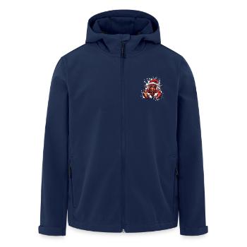 Hummer Krebs Weihnachten Lustig - Recycelte Männer Softshell-Jacke von Stanley/Stella - Navy - Vorne - AI Model Male 185 light (185cm)