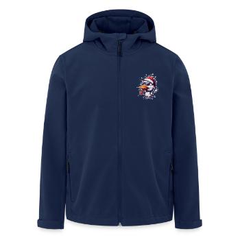 Duck Christmas Funny - Men’s Recycled Softshell Jacket by Stanley/Stella - navy - Front - AI Model Male 185 light (185cm)