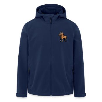 Cheval Bande dessinée cool - Veste softshell homme en polyester recyclé Stanley/Stella - marine - Devant - AI Model Male 185 light (185cm)