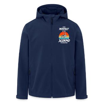Sternzeichen Skorpion - Recycelte Männer Softshell-Jacke von Stanley/Stella - Navy - Vorne - AI Model Male 185 light (185cm)