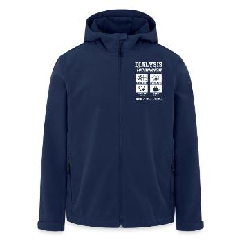 Dialyse-Techniker - Recycelte Männer Softshell-Jacke von Stanley/Stella - Navy - Vorne - AI Model Male 185 light (185cm)