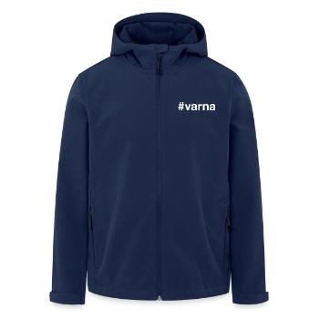 VARNA Bulgarie Bulgare Hashtag - Veste softshell homme en polyester recyclé Stanley/Stella - marine - Devant - AI Model Male 185 light (185cm)