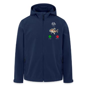 Fih Anruf Erinnern Nachricht Ablehnen Telefon akzeptieren - Recycelte Männer Softshell-Jacke von Stanley/Stella - Navy - Vorne - AI Model Male 185 light (185cm)