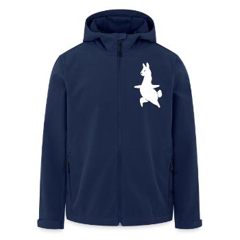 Lama Alpaga Workout Yoga Silhouette Minimaliste - Veste softshell homme en polyester recyclé Stanley/Stella - marine - Devant - AI Model Male 185 light (185cm)