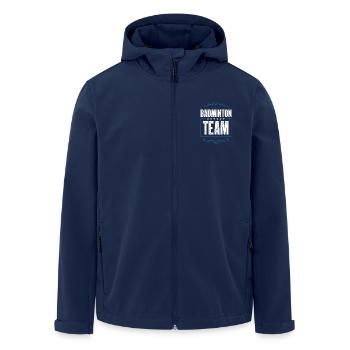 Badminton Crew - Recycelte Männer Softshell-Jacke von Stanley/Stella - Navy - Vorne - AI Model Male 185 light (185cm)