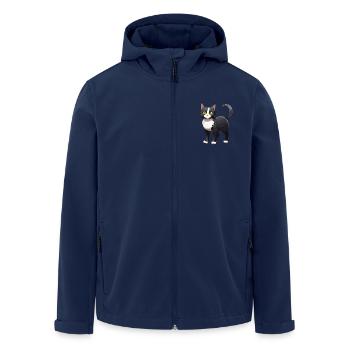 Chat mignon - Veste softshell homme en polyester recyclé Stanley/Stella - marine - Devant - AI Model Male 185 light (185cm)