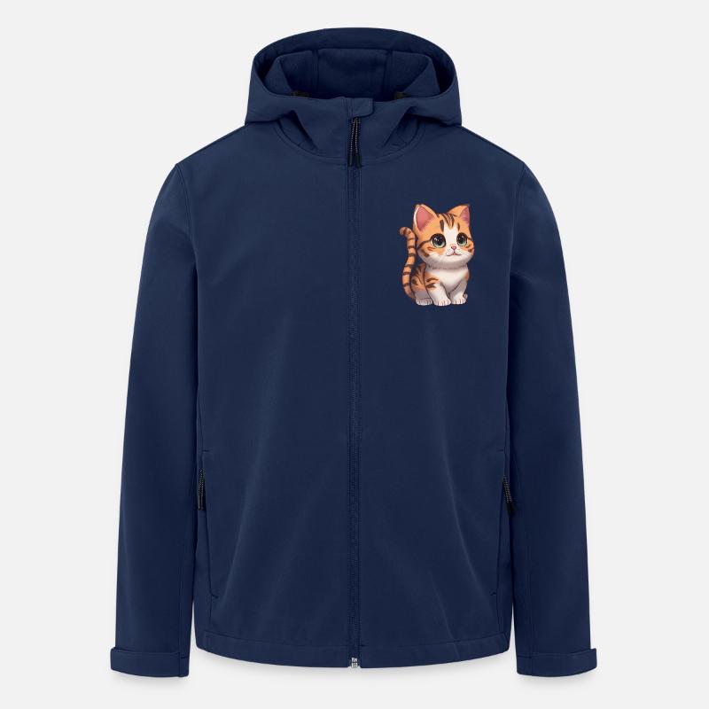 Total niedliches Kätzchen - Recycelte Männer Softshell-Jacke von Stanley/Stella - Navy