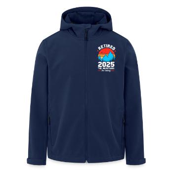 Retirement 2025 Pensioner Pension Pensioner - Men’s Recycled Softshell Jacket by Stanley/Stella - navy - Front - AI Model Male 185 light (185cm)