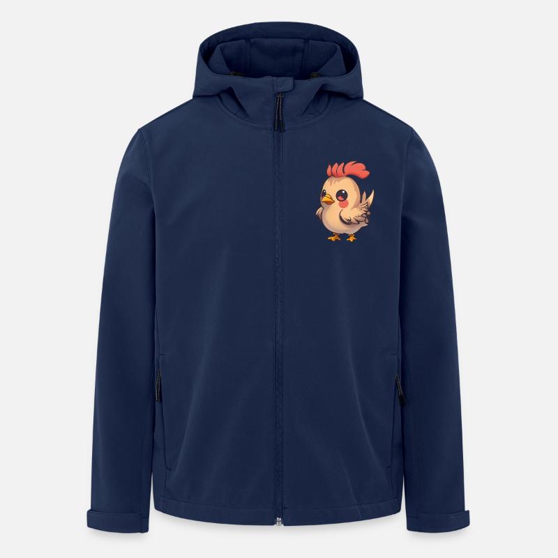 Total niedliches Hühnchen - Recycelte Männer Softshell-Jacke von Stanley/Stella - Navy