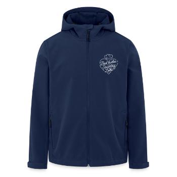 Brot Backen mit Sauerteig und Liebe - Recycelte Männer Softshell-Jacke von Stanley/Stella - Navy - Vorne - AI Model Male 185 light (185cm)
