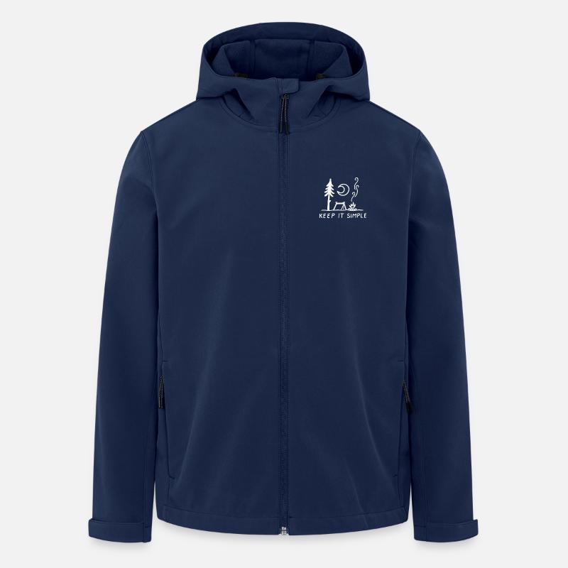 Garde ça simple - Veste softshell homme en polyester recyclé Stanley/Stella - marine