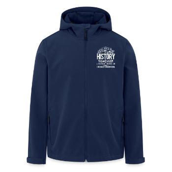 History Teacher Definition - Men’s Recycled Softshell Jacket by Stanley/Stella - navy - Front - AI Model Male 185 light (185cm)