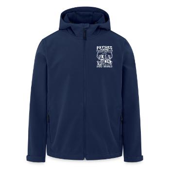 Physics Teacher Physics Teacher Job Title - Men’s Recycled Softshell Jacket by Stanley/Stella - navy - Front - AI Model Male 185 light (185cm)