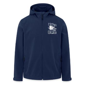 My Favorite Police Officer Calls Me Dad - Men’s Recycled Softshell Jacket by Stanley/Stella - navy - Front - AI Model Male 185 light (185cm)