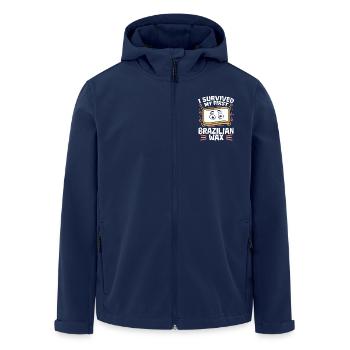 Körperwachs Brasilianisches Wachs Haarentfernung - Recycelte Männer Softshell-Jacke von Stanley/Stella - Navy - Vorne - AI Model Male 185 light (185cm)