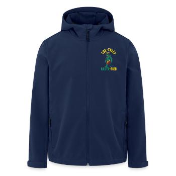 Sasquatch Toe-tally Rasta-fied Jamaican Bigfoot - Recycelte Männer Softshell-Jacke von Stanley/Stella - Navy - Vorne - AI Model Male 185 light (185cm)