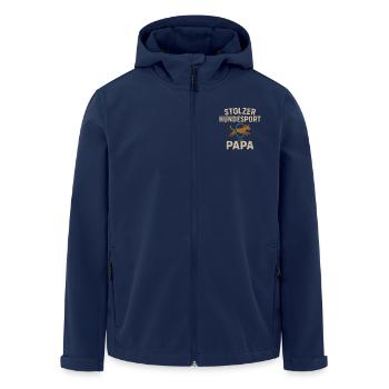 Dog Sport Dad Agility Men Dog Shirt - Men’s Recycled Softshell Jacket by Stanley/Stella - navy - Front - AI Model Male 185 light (185cm)