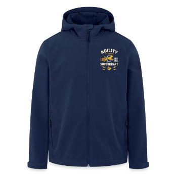 Agilité Équipe Partenaire Aire de jeux pour chiens Sport canin Fun - Veste softshell homme en polyester recyclé Stanley/Stella - marine - Devant - AI Model Male 185 light (185cm)