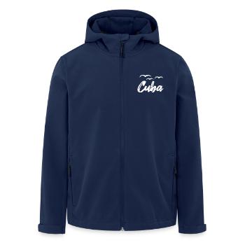 Cuba Vintage Caribbean Cuba - Men’s Recycled Softshell Jacket by Stanley/Stella - navy - Front - AI Model Male 185 light (185cm)