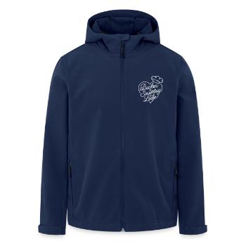 Backen mit Sauerteig und Liebe - Recycelte Männer Softshell-Jacke von Stanley/Stella - Navy - Vorne - AI Model Male 185 light (185cm)
