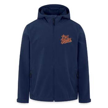 Line Dance Design for Dancers and Dance Group - Men’s Recycled Softshell Jacket by Stanley/Stella - navy - Front - AI Model Male 185 light (185cm)