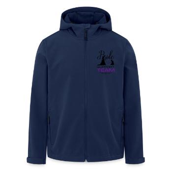 Mariage de l’équipe de soutien de la mariée - Veste softshell homme en polyester recyclé Stanley/Stella - marine - Devant - AI Model Male 185 light (185cm)